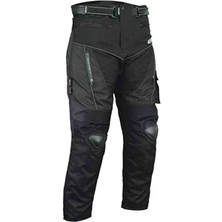 Prosev Titanyum Koruma Özellikli 4 Mevsim Motosiklet Pantolonu Siyah Kumaş 4XL Beden