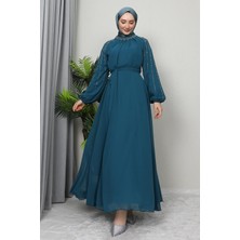 Giza Store Semra Tesettür Elbise Siyah