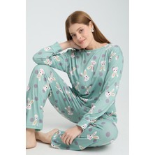 Rasa Homewear Soft Fnm Uzun Kollu Pijama Takımı