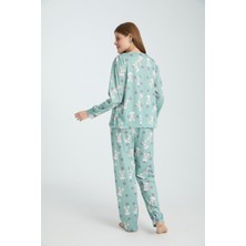 Rasa Homewear Soft Fnm Uzun Kollu Pijama Takımı