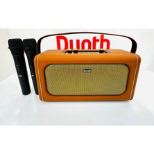 DU-SPMB150 Bluetooth , Tws ,usb ,mıc , 02 Wır , Aux ,out Door Mode , 40W Rms , Metal & Leather