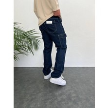 Carisma81 Baggy Kargo Cep Lacivert Pantolon