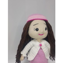 Linas Collection El Yapımı Uzun Saçlı Lina Amigurumi Bebek