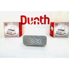 DU-SPS03  Kablosuz Şarj Cihazı 15W , Alarm ,  Clock , Hoparlör 6W  , Lamp LED , Fm Radyo ,usb ,1200MAH