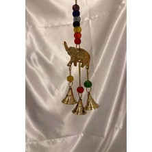 Rahan Rüzgar Çanı Deprem Zili Çanı Kapı Zili Pirinç Fil Küçük Boy