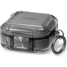 Dmay Samsung Buds Live - Buds Fe Uyumlu Transparan Tank Kılıf +Kanca