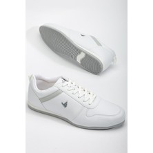 Dilimler Ayakkabı Erkek Spor Ayakkabı Beyaz Cilt Bağlı İnce Taban