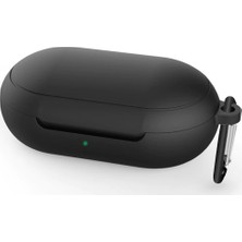Dmay Samsung Galaxy Buds Uyumlu Mat Silikon Kılıf+Kanca
