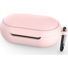 Dmay Samsung Galaxy Buds Uyumlu Mat Silikon Kılıf+Kanca