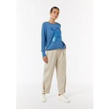 Modal Kumaş Bagcıklı Baskılı  Sweat