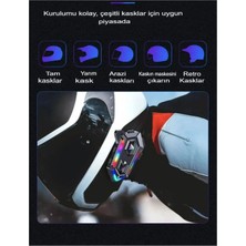 Kask Interkom Bluetooth Kask Mikrofon Kulaklık Stereo Motorsiklet Kulaklık