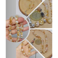 Sitrin Taşı Üst Segment Petek Kesim 33LÜK Tesbih 8mm (52830)