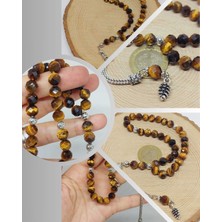 Kaplangözü Taşı Üst Segment Faset Kesim 33LÜK Tesbih 8mm (39555)