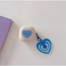 Dmay Samsung Galaxy Buds Live - Buds Fe Uyumlu Figürlü Kalp Kılıf