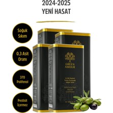 Green Amour Avantajlı Paket,  Yeni hasat, Soğuk Sıkım,  0,3 Asit, 370 polifenol Pestisit içermeyen  Natürel Sızma  Zeytinyağı 20 Lt