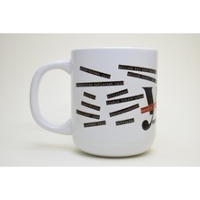 Kendin Için Yaz, Yazarlar Için Tavsiyeler, Yazarlar Için Motive Edici Illüstrasyonlu Baskı Kupa Fincan Mug, 300 ml