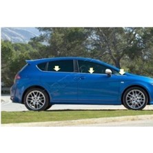 Seat Leon Mk2 Krom Cam Çıtası 6 Prç. 2006-2012 P. Çelik