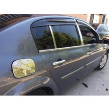 Otomotiv Renault Megane 2 Krom Kapı Direği 2003 - 2008 Arası 4 Parça P. Çelik