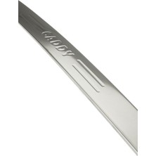 Volkswagen Caddy 2004-2010 Krom Bagaj Çıtası Caddy Yazılı Paslanmaz Çelik