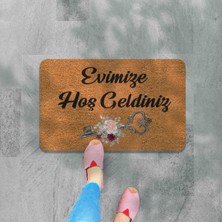 M&H Quality Dijital Baskılı  Kapı Önü Paspas Çiçek Desenli Hoş Geldiniz Yazılır Ev Içi ve Dışı Banyo Mutfak Çocuk Odası Için kullanılabilir