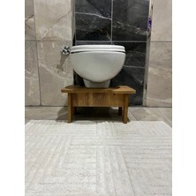 Homdep Tuvalet Wc Taburesi Basamak Klozet Altı Tabure Ayak Destek Taburesi Çocuk Yetişkin Kahverengi Renk