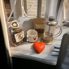 Kmod Life Sevdikleriniz İçin Konsept Hediye French Press, Kalpli Kupa Bardak