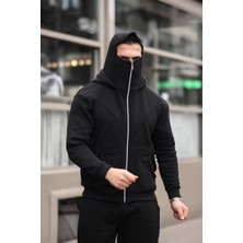 Ninja 3 Iplik Fermuarlı Ceket Siyah