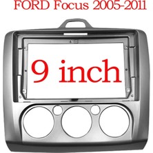 Ford Focus 2- MANUEL-2006-2011- 9 Inc Tam Uyumlu Multimedya Çerçevesi-Bağlantı Kablosu-Anten Jakı Dahildir