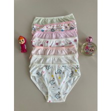 Elm Karışık Desen 7li Kız Slip Set S-55