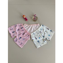 Elm Karışık Desen 3lü Kız Çocuk Boxer Set B-45