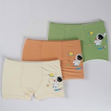Elm Karışık Desen 3lü Erkek Çocuk Boxer Set B-77