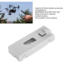 Ledarmy Drone E99 ve E88 (Pro) Gri Yedek Bataryası Aküsü 3.7 Volt 1800 Mah Pil Batarya Akü Parça Şarj Edilebilir Aksesuar