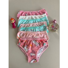 Elm Karışık Desen 7li Kız Slip Set S-10