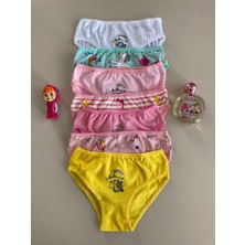 Elm Karışık Desen 7li Kız Slip Set S-08
