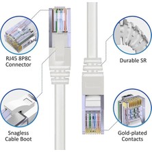 Cat6 EZRJ45 Utp Patch Kablo Fabrikasyon Internet Ethernet Modem Kablosu RJ45 Uçlu Jacklı Network Adsl 10 Metre