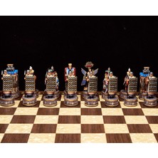 Büyük iskender - Pers Kralı Dairus Satranç Takımı (Şah 12 cm)
