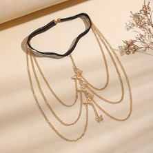 Mumicemum Elegant Bacak Kelebek Zincirli, Gümüş Kaplama