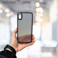 Pazarella Iphone x Tlp Arkası Buzlu Şeffaf Hassas Düğme Kamera Çıkıntılı Sert Mat Perfect