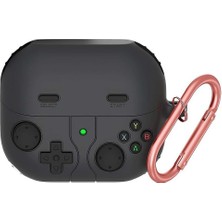 Dmay Samsung Galaxy Buds 3 Uyumlu Silikon Kılıf Anahtarlıklı Kılıf [gampad Tasarımı]