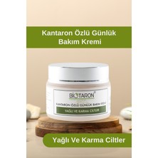 Biotaron Kantaron Özlü Yüz Kremi - 50ml | Yağlı ve Karma Ciltler Için | Yoğun Nemlendirme ve Sebum Kontrolü