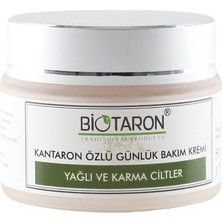 Biotaron Kantaron Özlü Yüz Kremi - 50ml | Yağlı ve Karma Ciltler Için | Yoğun Nemlendirme ve Sebum Kontrolü