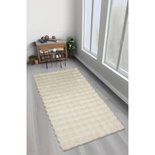 Feel Home Bubble Tavşan Tüyü, Kaymaz Süet Taban, Süper Soft, Ultra Lüks, Yıkanabilir Halı