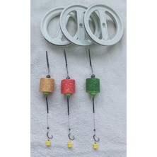 3 Adet Kasnak'lı 100 Metre Misine'li Çift Sarı Esp Mısır'lı Sazan Takımı