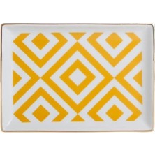 Porland Morocco Desen4 Sarı Kahvaltı Tabağı 18 Cm