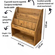 Nidage Çocuk Kitaplık Raf / Montessori Kitaplık Raf