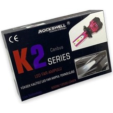 ROCKSWELL 12V Hb3 9005 Csp LED Xenon Far Ampul Seti 6000K 10500 Lümen