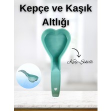 Voce Plastivam Kalp Desenli Mutfak Kepçe ve Kaşık Altlığı – Şık ve Pratik Tasarım