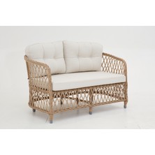 Divona Home Palm Alüminyum Rattan 2+1+1+Masa Bahçe Balkon Takımı