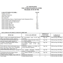 Promoseed Metabolin 18-18-18+Me Organomineral Gübre 1 kg