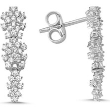 Bilezikci Favori Sallantılı Beyaz Altın 14 Ayar Küpe